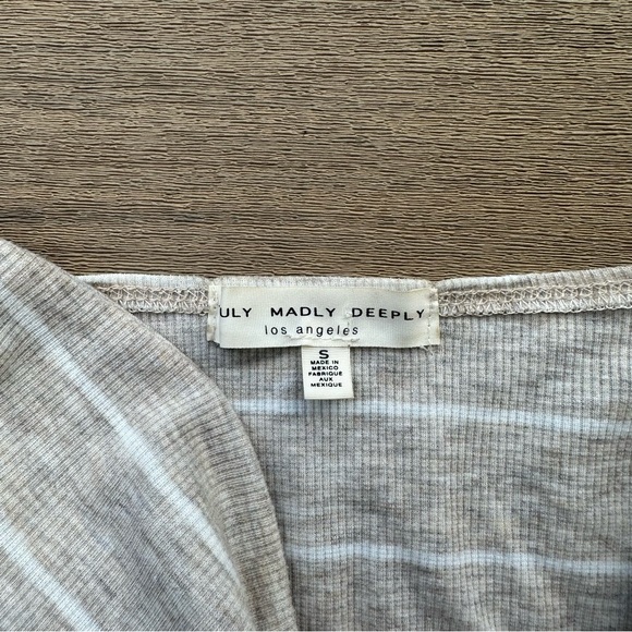 Strapless Beige Tie Top - Picture 2 of 2